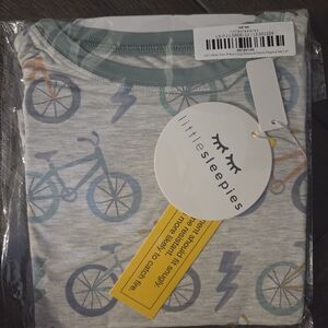 Little Sleepies Let's Ride Pajama Set with Blue and Gray